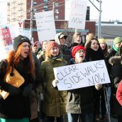 There was lots of vocalizing: "Fight the power, fight the state. Why should we have to skate?"