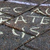 The Peoples Chalk Messages. Why I Occupy NS