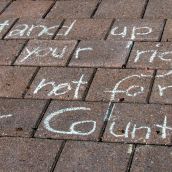 The Peoples Chalk Messages. Why I Occupy NS