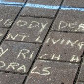 The Peoples Chalk Messages. Why I Occupy NS