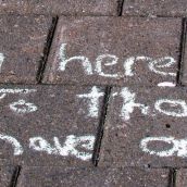 The Peoples Chalk Messages. Why I Occupy NS