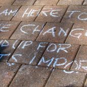 The Peoples Chalk Messages. Why I Occupy NS