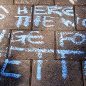 The Peoples Chalk Messages. Why I Occupy NS