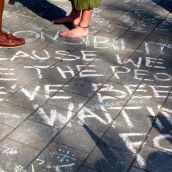 The Peoples Chalk Messages. Why I Occupy NS