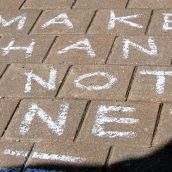 The Peoples Chalk Messages. Why I Occupy NS