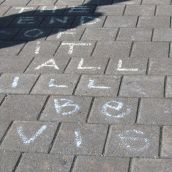 The Peoples Chalk Messages. Why I Occupy NS