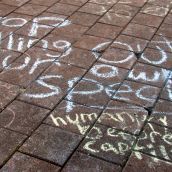 The Peoples Chalk Messages. Why I Occupy NS