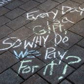 The Peoples Chalk Messages. Why I Occupy NS