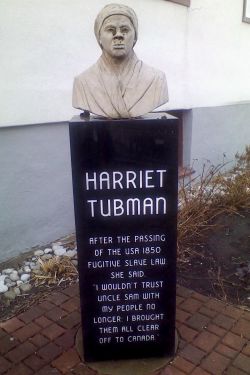 Harriet Tubman Memorial Bust defacement image 1