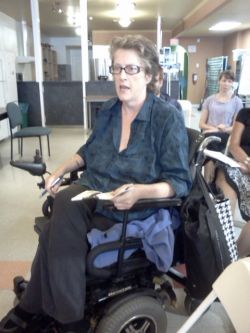 Shirley O'Neill, a recipient of the special needs program after winning an appeal process.