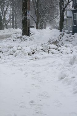 A Halifax sidewalk: obstacle ahead.