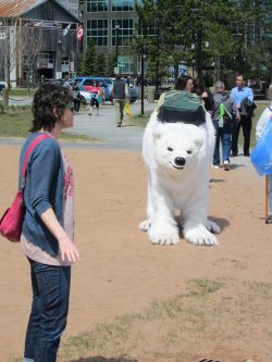 MP Megan Leslie at Climate Rally in Halifax, 2012