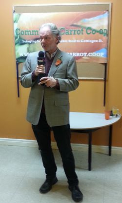 Norman Greenberg, Chair, Community Carrot Cooperative